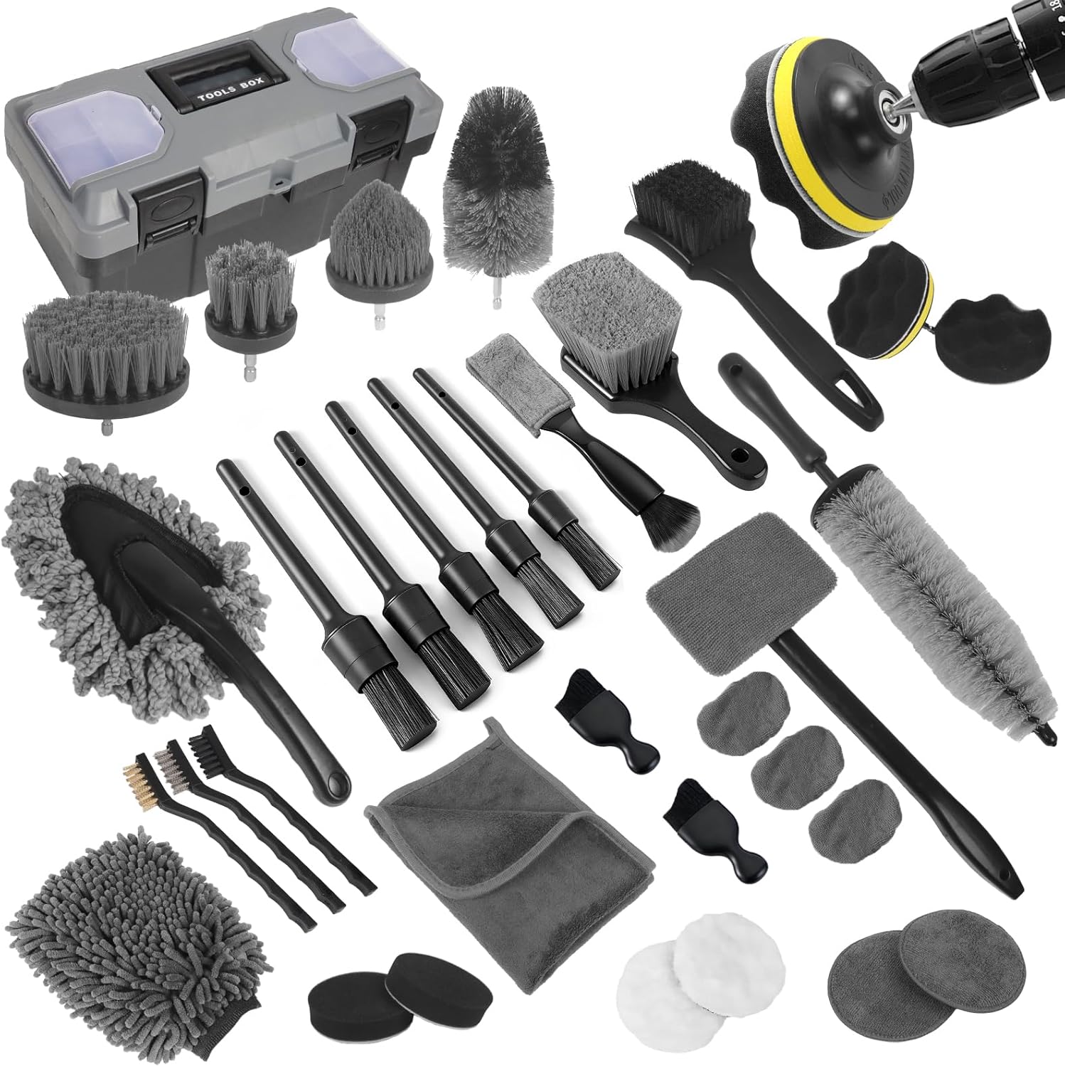 Interior Detailing Kit - Araba Detaylandırma Seti, 36 Parça Profesyonel