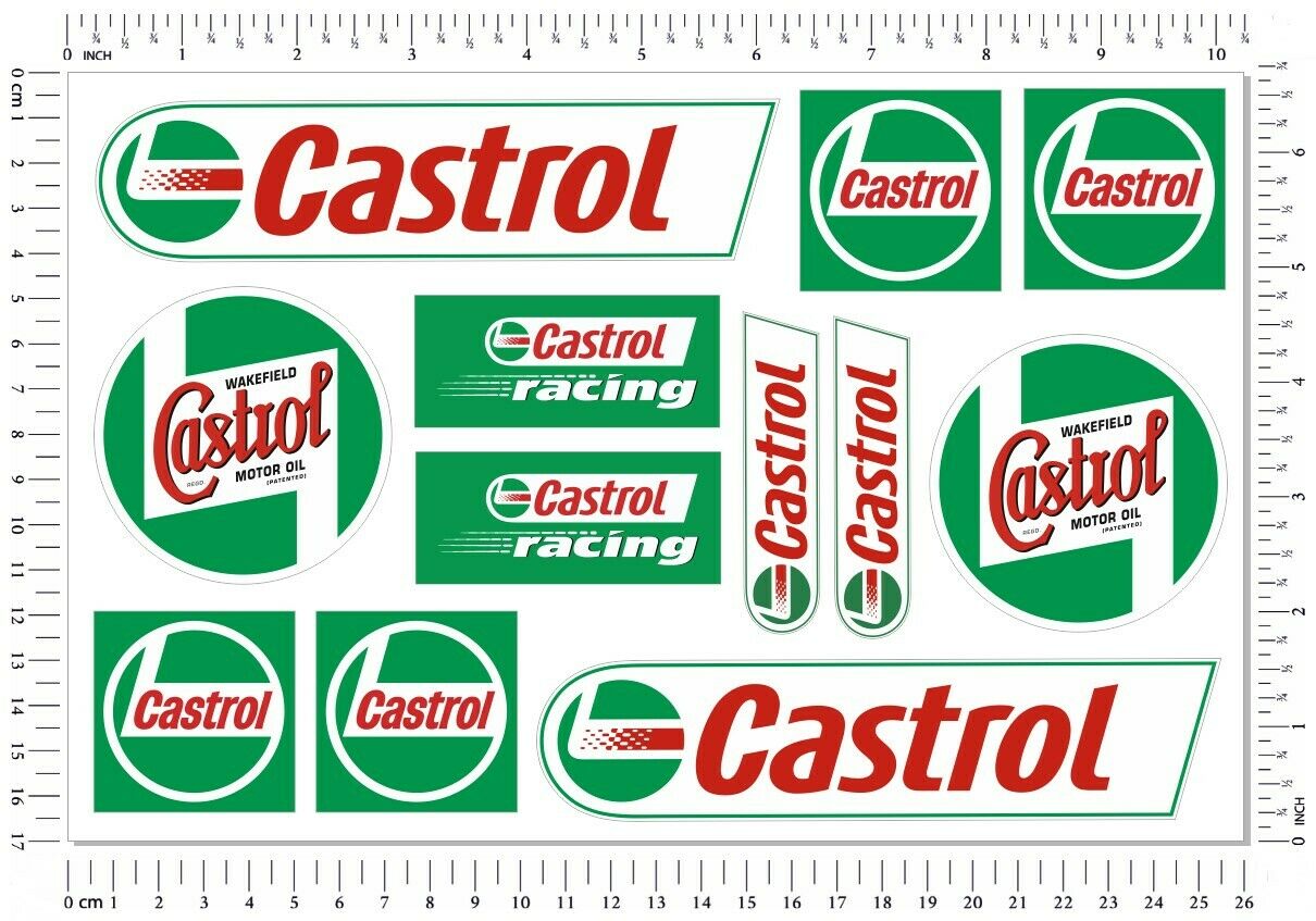 Castrol Oil Gtx - Castrol Yağlar Yarış Sponsoru Motosiklet Araba